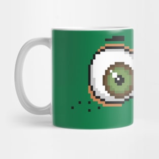monster face pixel art Mug